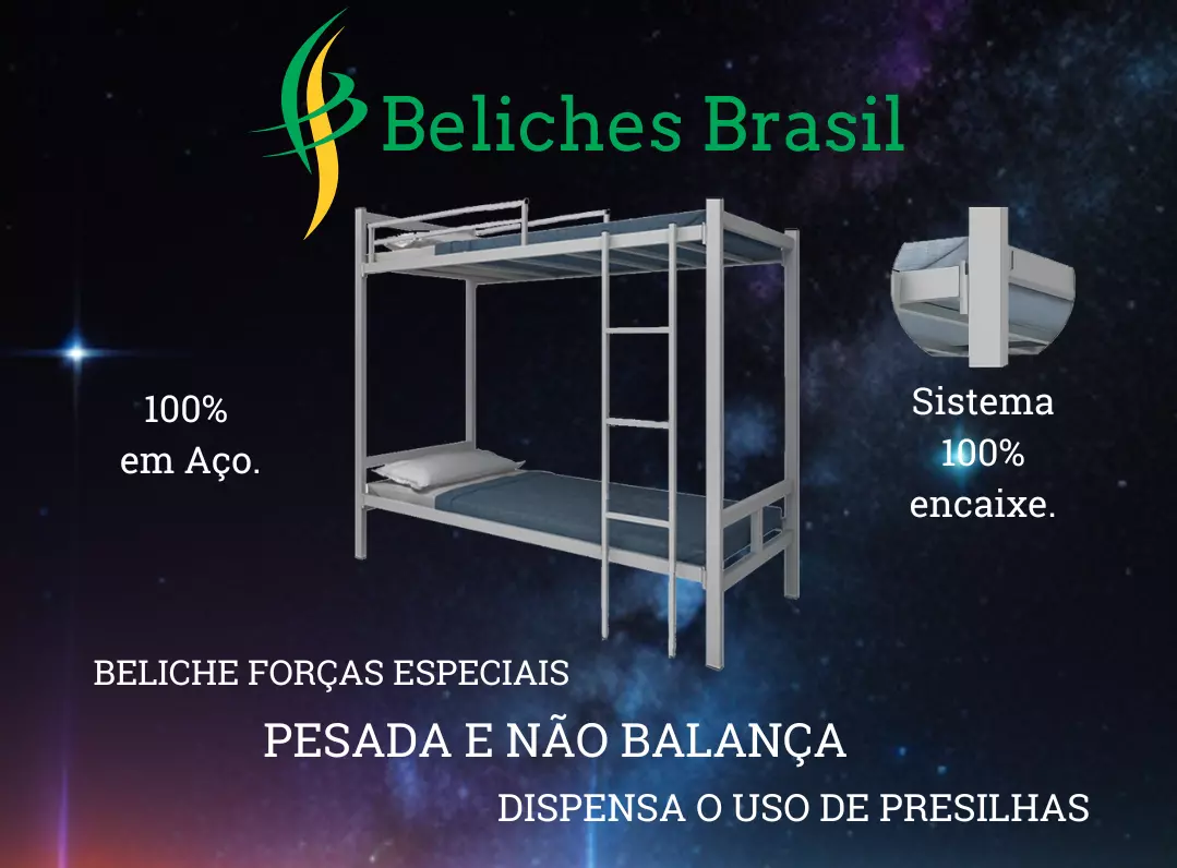 Beliche Forças Especiais 100% em Aço e de Encaixe.